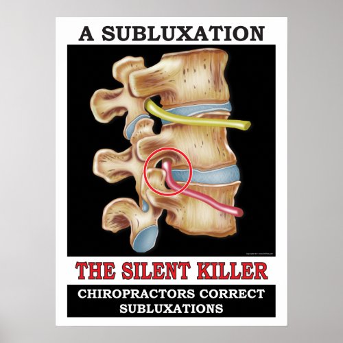 Chiropractic Vertebral Subluxation Poster