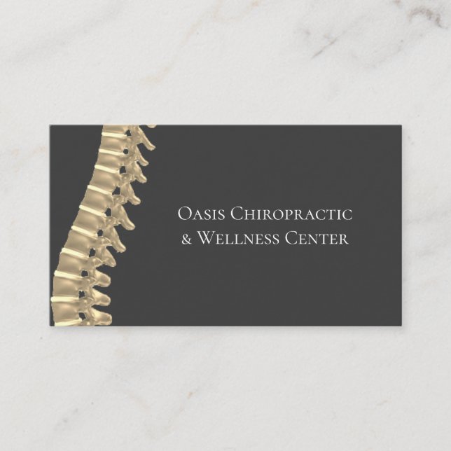 Chiropractic & Wellness Center Business Card (Front)