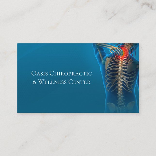 Chiropractic & Wellness Center Business Card (Front)