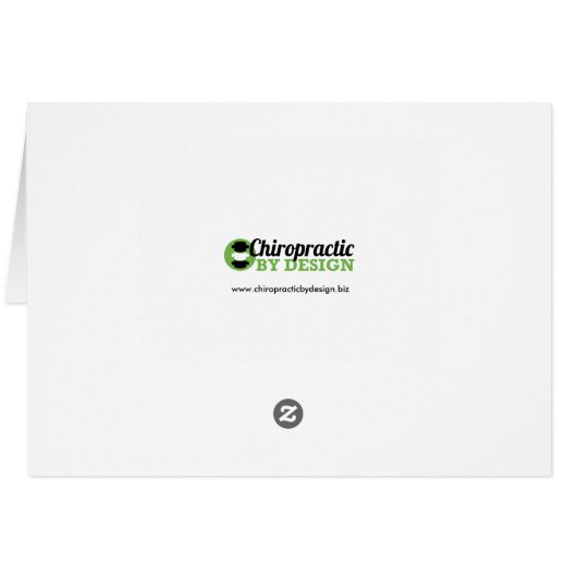 Chiropractic Word Collage Chalkboard (Back Horizontal)