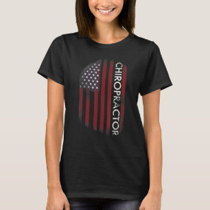 Chiropractor American Flag T-Shirt