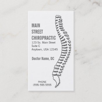 Chiropractor / Appointment Card by coolcards_biz at Zazzle