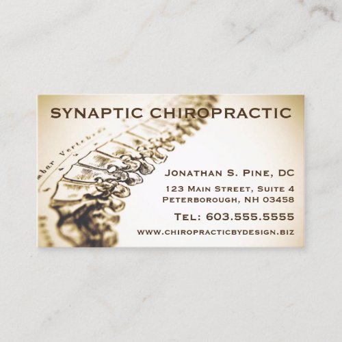 Chiropractor Appointment Cards