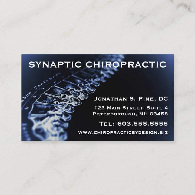 Chiropractor Appointment Cards (Front)