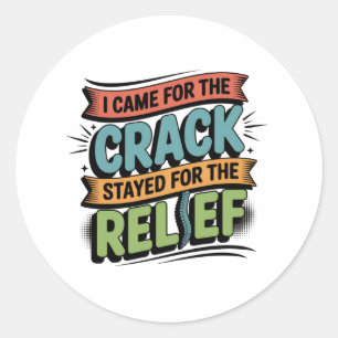 Chiropractor Back Relief Funny Gift Classic Round Sticker