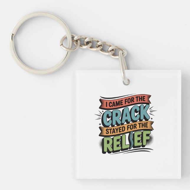 Chiropractor Back Relief Funny Gift Keychain (Front)
