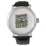 Chiropractor Back Relief Funny Gift Watch