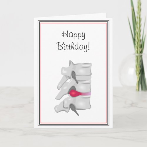 Chiropractor Back Surgeon Birthday Card