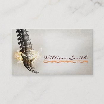 Chiropractor Business Card by KeyholeDesign at Zazzle