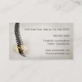 Chiropractor Business Card (Back)