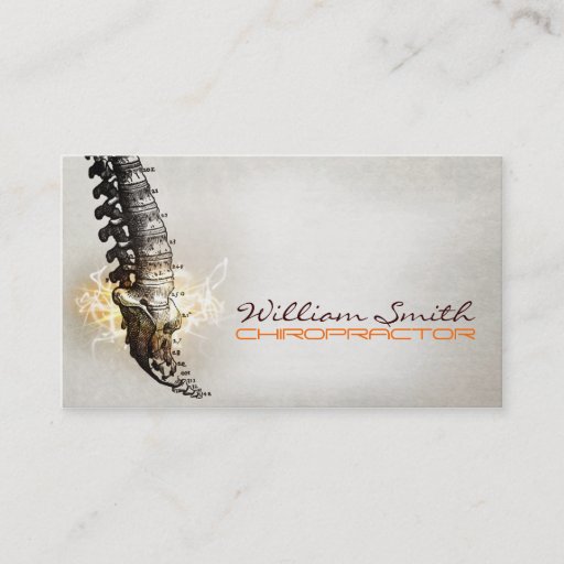 Customizable Chiropractor Business Card