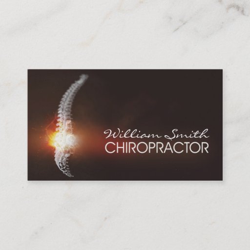 Customizable Chiropractor Business Card