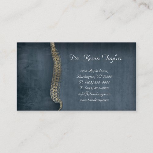 Chiropractor Business Card Chiropractic Spine