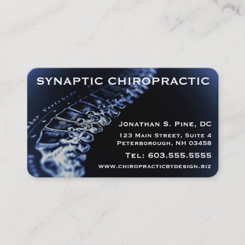 Chiropractor Business Cards