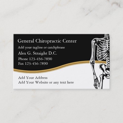 Chiropractor Business Cards