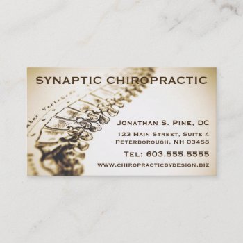 Chiropractor Business Cards by chiropracticbydesign at Zazzle