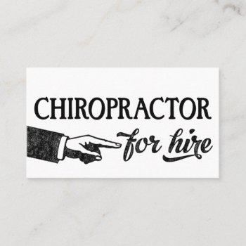 Chiropractor Business Cards - Cool Vintage by NeatBusinessCards at Zazzle