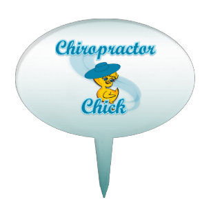 Chiropractor Chick #3 Cake Topper