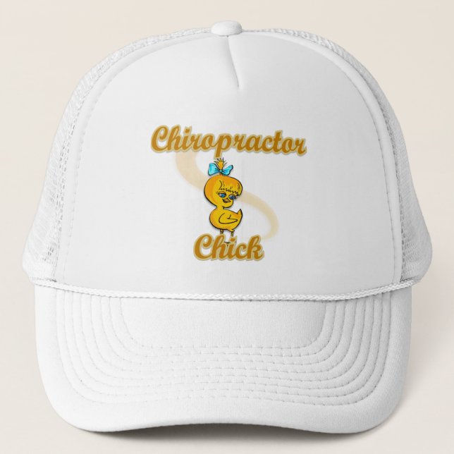 Chiropractor Chick Trucker Hat (Front)