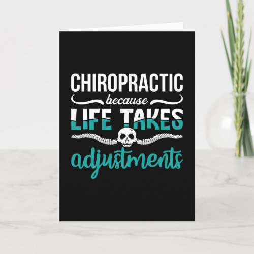 Chiropractor Chiro Chiropractic Because Life Spine Card