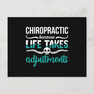 Chiropractor Chiro Chiropractic Because Life Spine Postcard