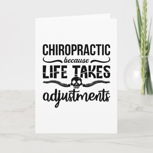 Chiropractor Chiro Spine Chiropractic Because Life Card