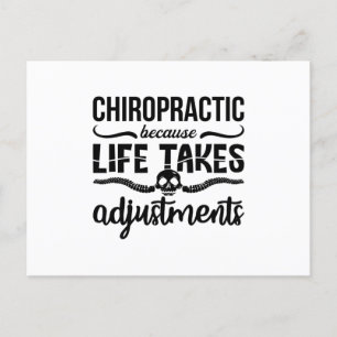 Chiropractor Chiro Spine Chiropractic Because Life Postcard