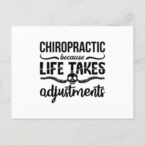 Chiropractor Chiro Spine Chiropractic Because Life Postcard