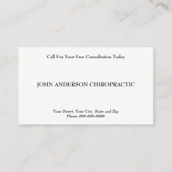 Chiropractor Chiropractic Business Card | Zazzle