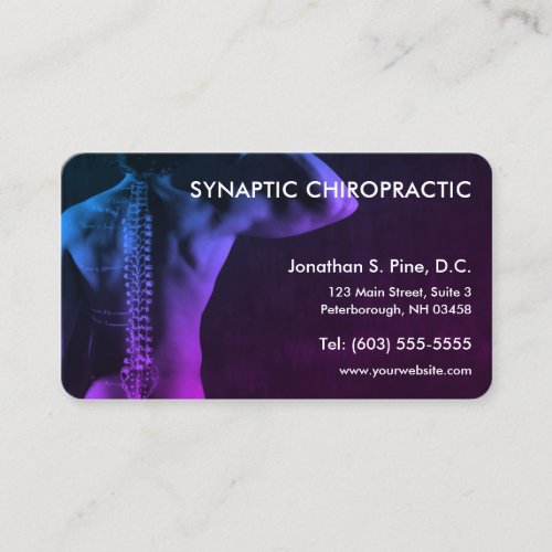Chiropractor Chiropractic Business Cards