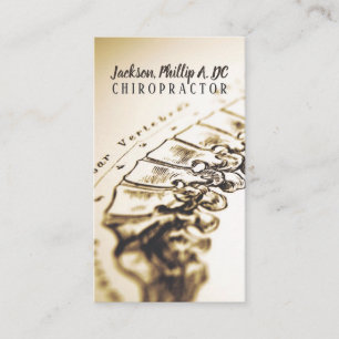 Chiropractor Chiropractic Clinic Therapy Massage Business Card