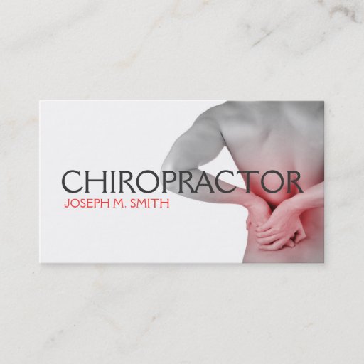 Customizable Chiropractor, Chiropractic, Health Business Card