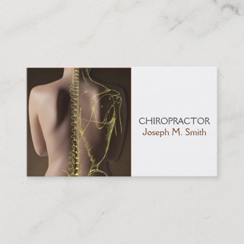 Chiropractor Chiropractic Health Business Card