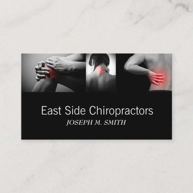 Chiropractor Chiropractic Health Business Card (Front)