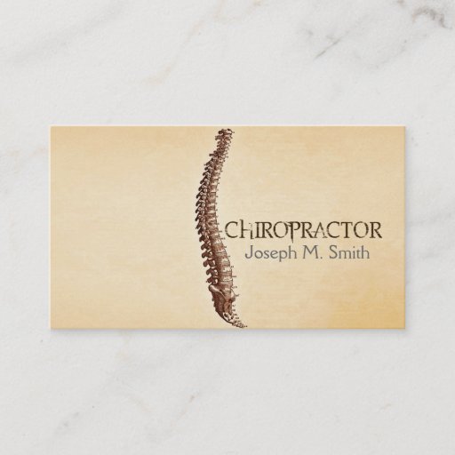 Customizable Chiropractor, Chiropractic, Health Business Card