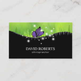 Chiropractor Chiropractic Nature Spine Health Business Card