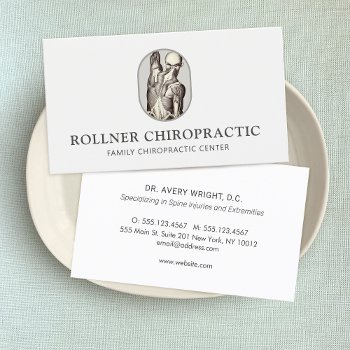 Chiropractor Chiropractic Spinal Injury  Business Card by sm_business_cards at Zazzle