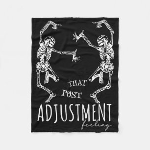 Chiropractor Dancing Skeletons That Post Adjustmen Fleece Blanket