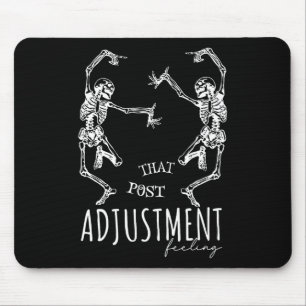 Chiropractor Dancing Skeletons That Post Adjustmen Mouse Pad