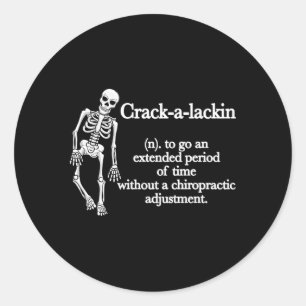 Chiropractor Definition Chiropractic Classic Round Sticker