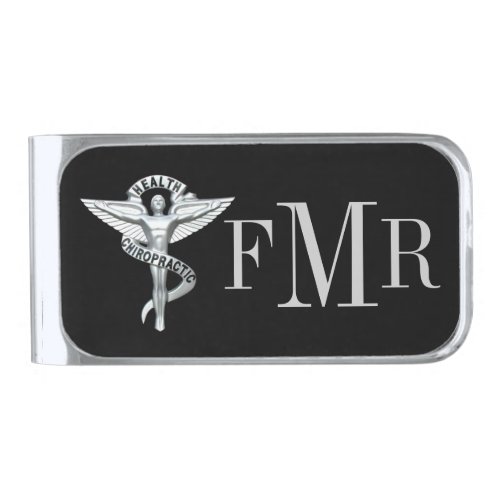 Chiropractor Emblem Personalized Money Clip