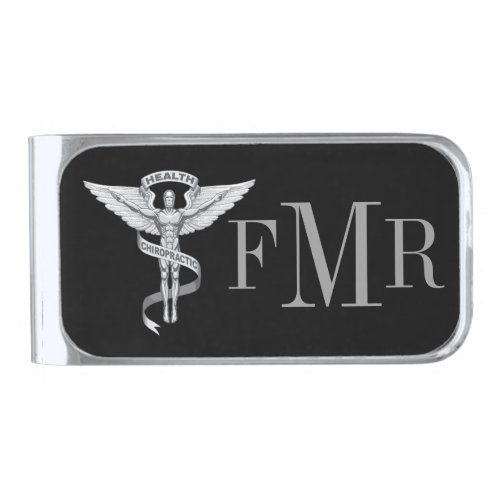 Chiropractor Emblem Personalized Money Clip