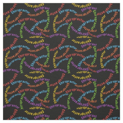 Chiropractor Fabric in Black
