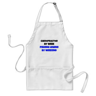 Chiropractor Fishing Legend Adult Apron