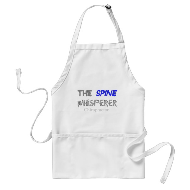 Chiropractor Gifts "The Spine Whisperer" Adult Apron (Front)