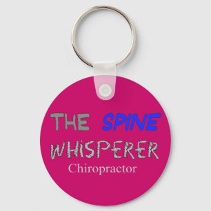 Chiropractor Gifts "The Spine Whisperer" Keychain