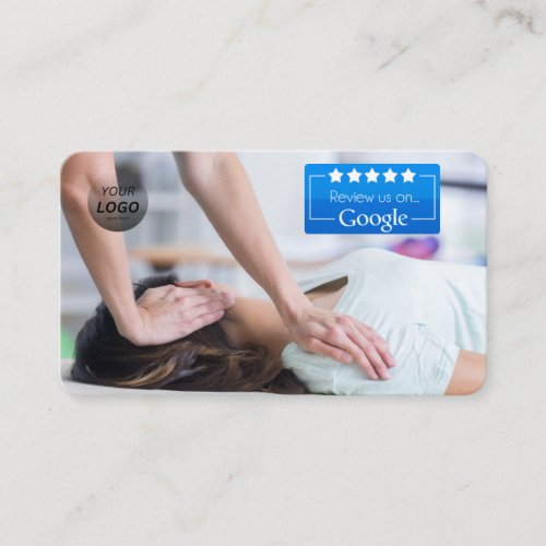 Chiropractor Google Review Template With QR _ Business Card