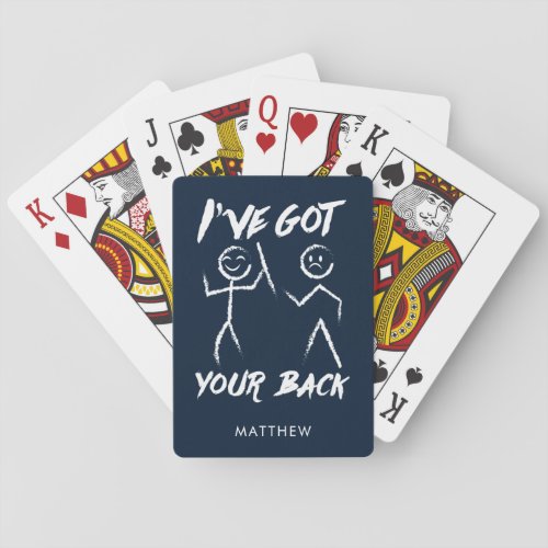 Chiropractor Got Your Back Chiro Coworker Poker Cards