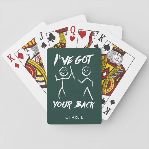 Chiropractor Got Your Back Custom Chiropractic Poker Cards