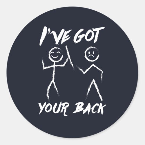 Chiropractor Got Your Back Spine Adjustor Classic Round Sticker